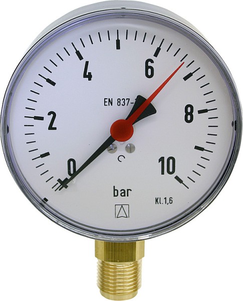 Manometer 0-10 bar 100mm G1/2
