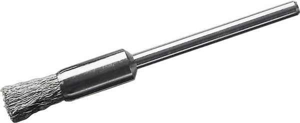 Pinselbürste Durchm. 5mm mit 3,0mm Schaft,Stahldraht 0,1mm