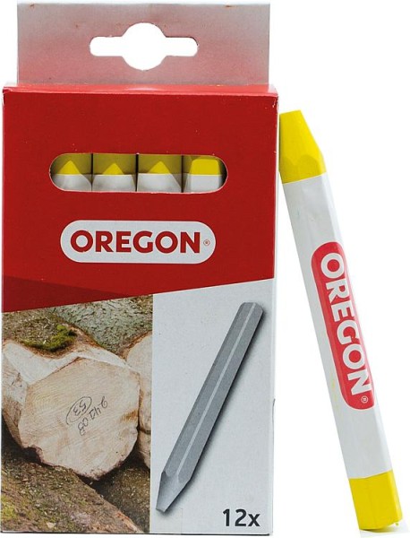 Signierkreide Oregon gelb, Länge 120mm, D: 12mm VPE 12 Stück