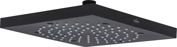 Kopfbrause Cube, schwarz matt, 210x210mm, Ausführung Edelstahl