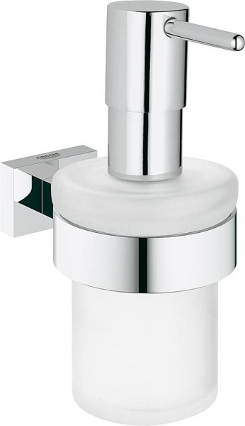 Seifenspender mit Wandhalter Grohe Essentials Cube, chrom