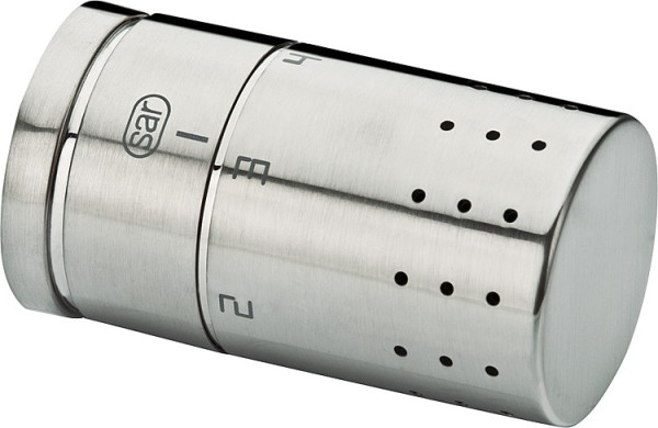 Design Thermostatkopf M 30 x 1,5 mit eingebautem Flüssigkeitsfühler Edelstahl