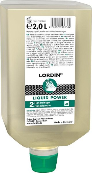 Handwaschpaste LORDIN Liquid Power 2 l Varioflasche