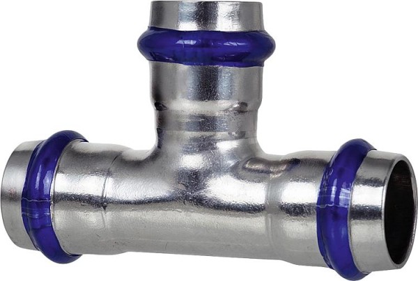 Edelstahl Pressfitting V-Kontur T-Stück reduziert 35x28x35mm