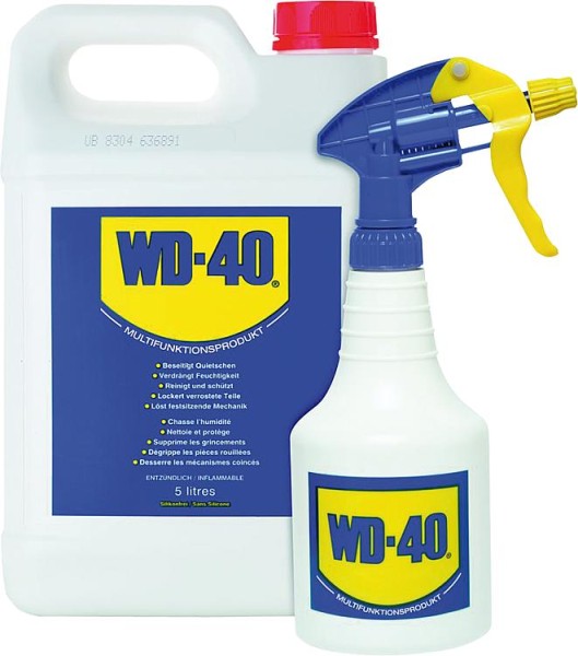 Multifunktionsöl WD-40, 5l Kanister inkl. Handzerstäuber