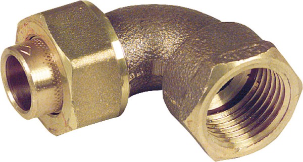 Rotgußlötfittings 4096g Winkelverschraubung 90° konisch dichtend 35-R 11/4" i/i