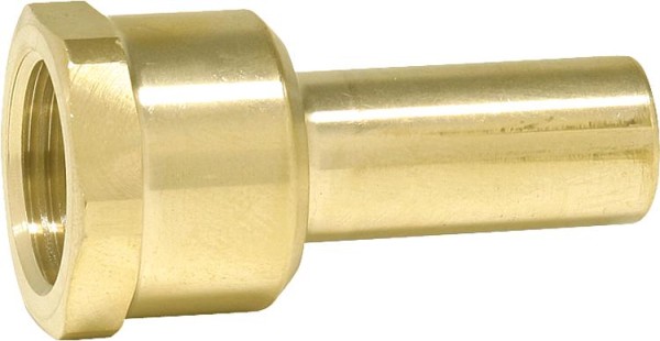 Aufschraub-Stutzen Messing 15 mm x DN15(1/2"), (A/IG)