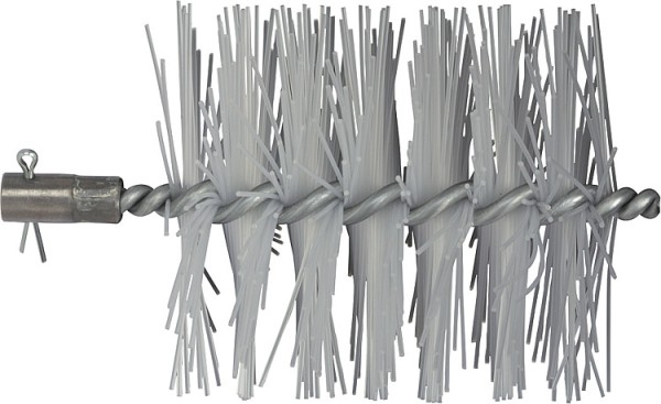 Heizkesselbürste mit IG M10 und Splint passend für Buderus Stahlkessel Nylon Kesselbürste
