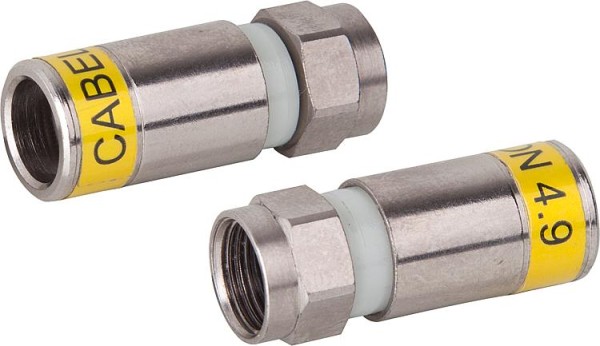 F-Kompressionsstecker 4.9 VPE=100 Stück