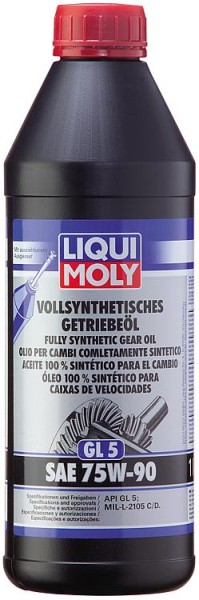 Getriebeöl vollsynthetisch LIQUI MOLY (GL5) SAE 75W-90 1l Flasche