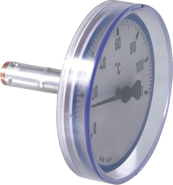 Rücklaufthermometer blau für Kugelhähne Easyflow
