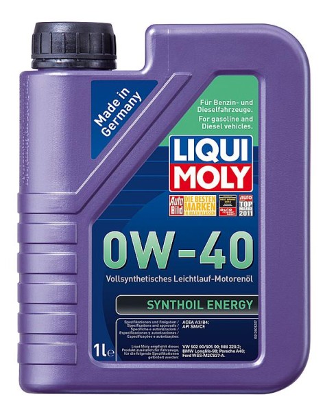 Motorenöl LIQUI MOLY Synthoil Energy SAE 0W-40 Inh. 1000ml
