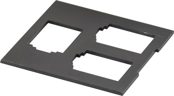 Einbauplatine Datentechnik Unterflur, 19,35x21,55mm schwarz