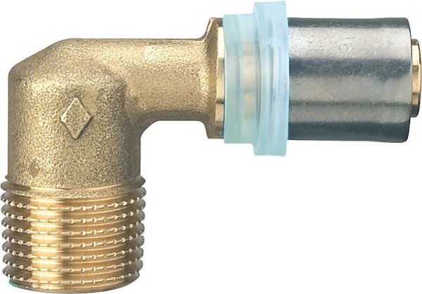 Pressfitting EVENES für MSVR Übergangswinkel mit AG, 26x3mm - 3/4", TH-Kontur