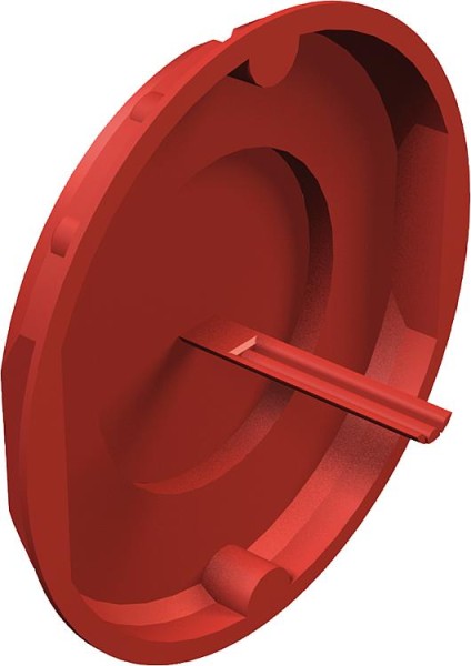 Signaldeckel Unterputz, D=70 mm Typ UV 70 SD, rot / VPE 25 Stk.