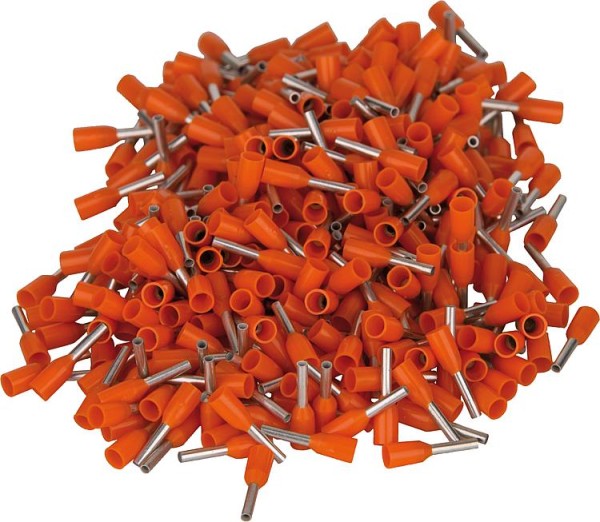 Ader-Endhülse isoliert, 0,5x12, orange Beutel a 100 Stück