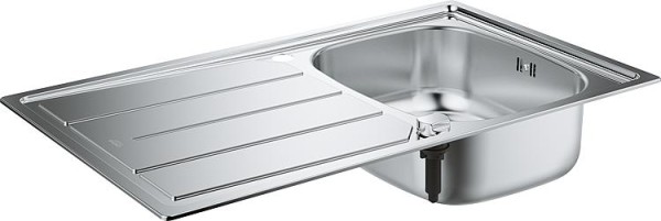 Spüle rev. Grohe K200 mit 1 Becken BxT: 860 x 500mm Edelstahl Spüle Küchenspüle Spülbekcen