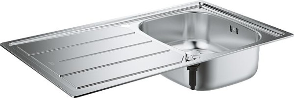 Spüle rev. Grohe K200 mit 1 Becken BxT: 860 x 500mm Edelstahl Spüle Küchenspüle Spülbecken