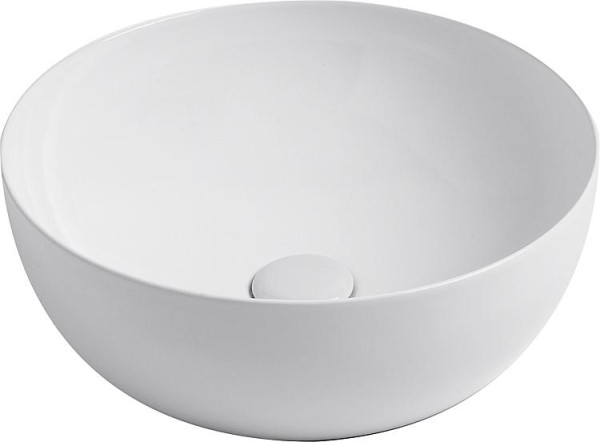 Aufsatz-Waschtisch Elanda 400x400 mm ohne Hahnloch Keramik weiß glänzend