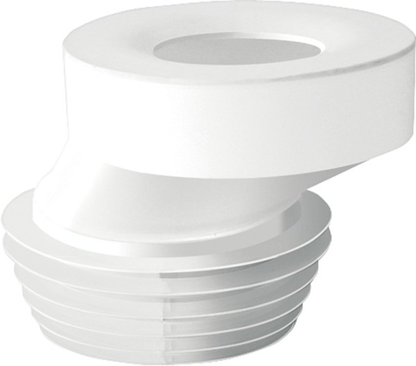 WC-Anschluss exentrisch 40 mm Ø 90-110, Farbe: Weiß