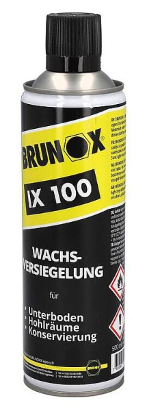 Korrosionsschutz & Wachsversiegelung BRUNOX IX 100, 500ml Sprühdose