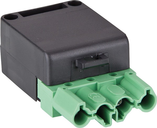Kupplung 4-polig grün/schwarz, 250/400V,16A System Wieland
