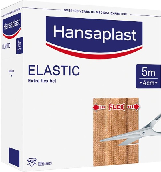 Wundpflaster Hansaplast ELASTIC 5 m x 4 cm