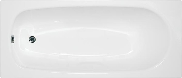 Badewanne VERONA BxHxT:1600x410x700mm Stahl-Emaille