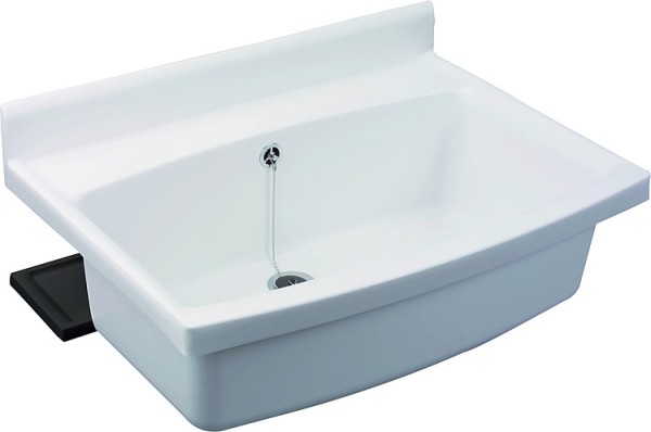 Sanit abu maxi Becken mit Überlauf Waschbecken Spülbecken weiß 700 x 500 x 323 mm