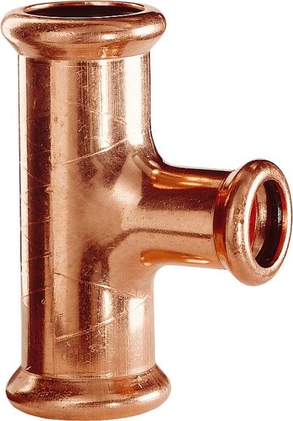 Kupfer Pressfitting M-Kontur T-Stück,reduziert 15x12x15 Typ 7130