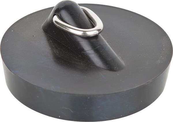 Magnet-Ventilstopfen mit Dreieckbügel, oberer Ø 43,5 mm, für Stahlbadewannen, schwarz