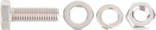 Sechskantschraube M10 x 30mm mit Unterlegscheibe und Mutter