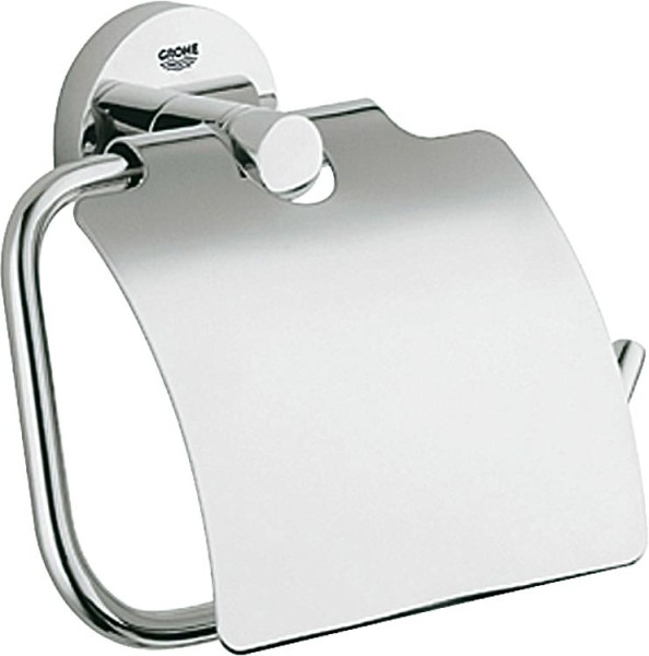 Grohe WC-Papierhalter Essentials mit Deckel chrom WC Papierhalter Klorolle 40367001