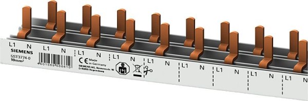 Stiftsammelschiene, 10mm² 1p/N für AFDD-LS / 1000mm Siemens 5ST3774-0 (55TE)