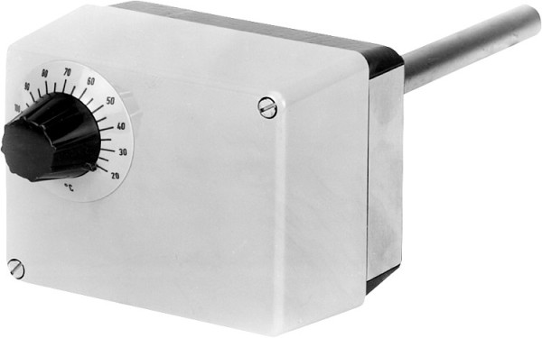 Aufbau-Thermostat ATHs-120 230 V., Regelbereich 20-120° Tauchrohr 15 x 150 mm CuZn