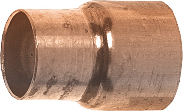 Kupferlötfittings 5240 Reduziermuffe 18 x 15 mm Kupfer Muffe