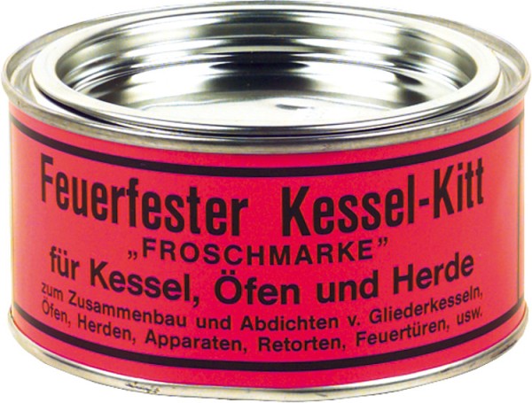 Fermit Kessel-Kitt Feuerfest bis 1000° C 500 g Dose für Kessel, Kesselglieder, Öfen und Herde