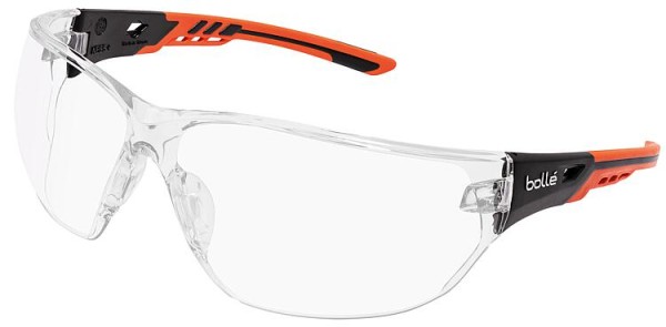 Schutzbrille NESS+ Rahmen orange / schwarz ? Klares PC NESSPPSI
