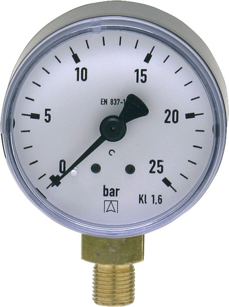 Afriso Manometer 50 mm durch 1/8" unten 0-25 bar 63995