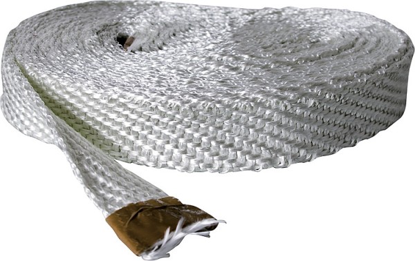 Asbestfreies Gewebeband 20x3 mm Glasfaser VPE = 10 Meter Dichtschnur