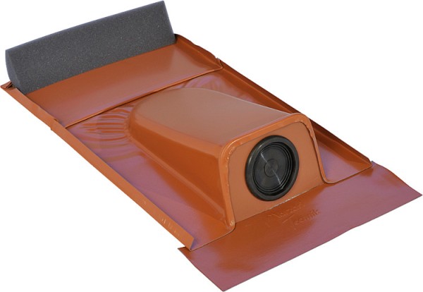 Solar Rohrdurchführung Typ Ton Bleiplatte mit EPDM Tülle, Durchm. 20-65mm rot