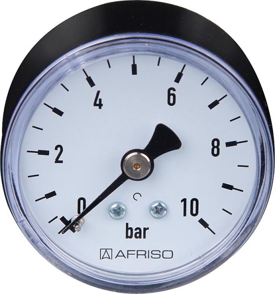 Afriso RF Manometer 50 axial 0-16 bar Anschluß 1/4" axial (hinten)