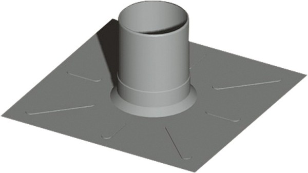 Kunststoff-Abgassystem Flachdachkragen - DN 80/125