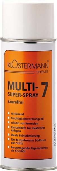 Multifunktionsöl (säurefrei) KLOSTERMANN Multi-Super-7-Spray, 400ml Sprühdose