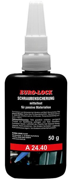 Schraubensicherung (für passive Medien/mittelf.) EURO-LOCK A 24.40, 50g Dosierflasche