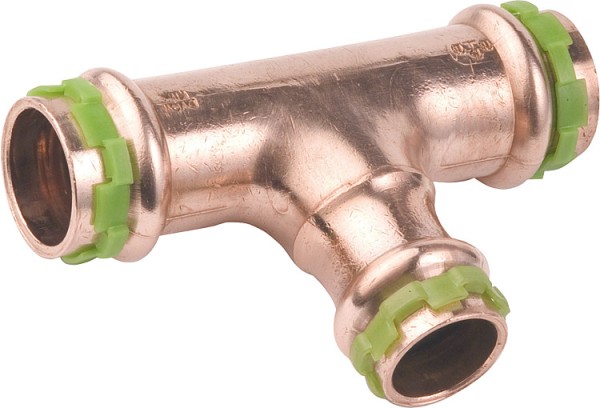 Kupfer-Pressfitting T-Stück, reduziert,VC5130R 22 x 14 x 22 mm