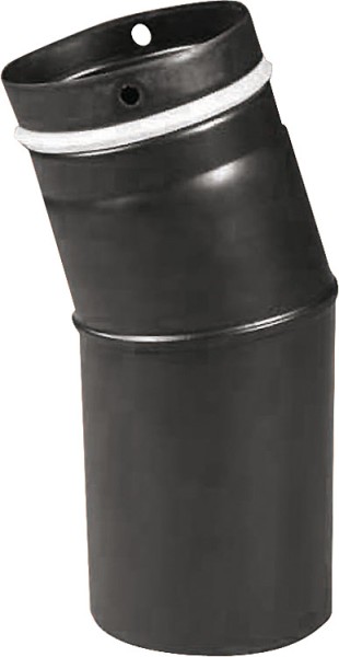 Kaminofen Zubehör Pellet-Bogen d=100mm Schwarz emailliert 90