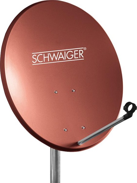 SAT-Spiegel Schwaiger 55cm Stahl, ziegelrot