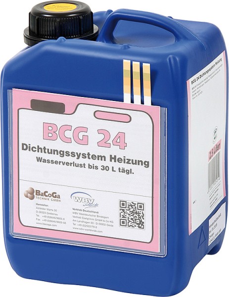 BCG Selbstdichtmittel BCG 24 Kanister = 5 Liter Dichtmittel bei Wasserverlust v. Heizungswasser