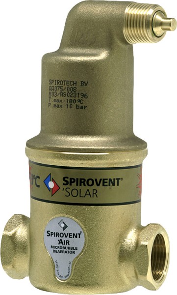 SpiroVent Solar AutoClose horizontal - Klemmring 22mm